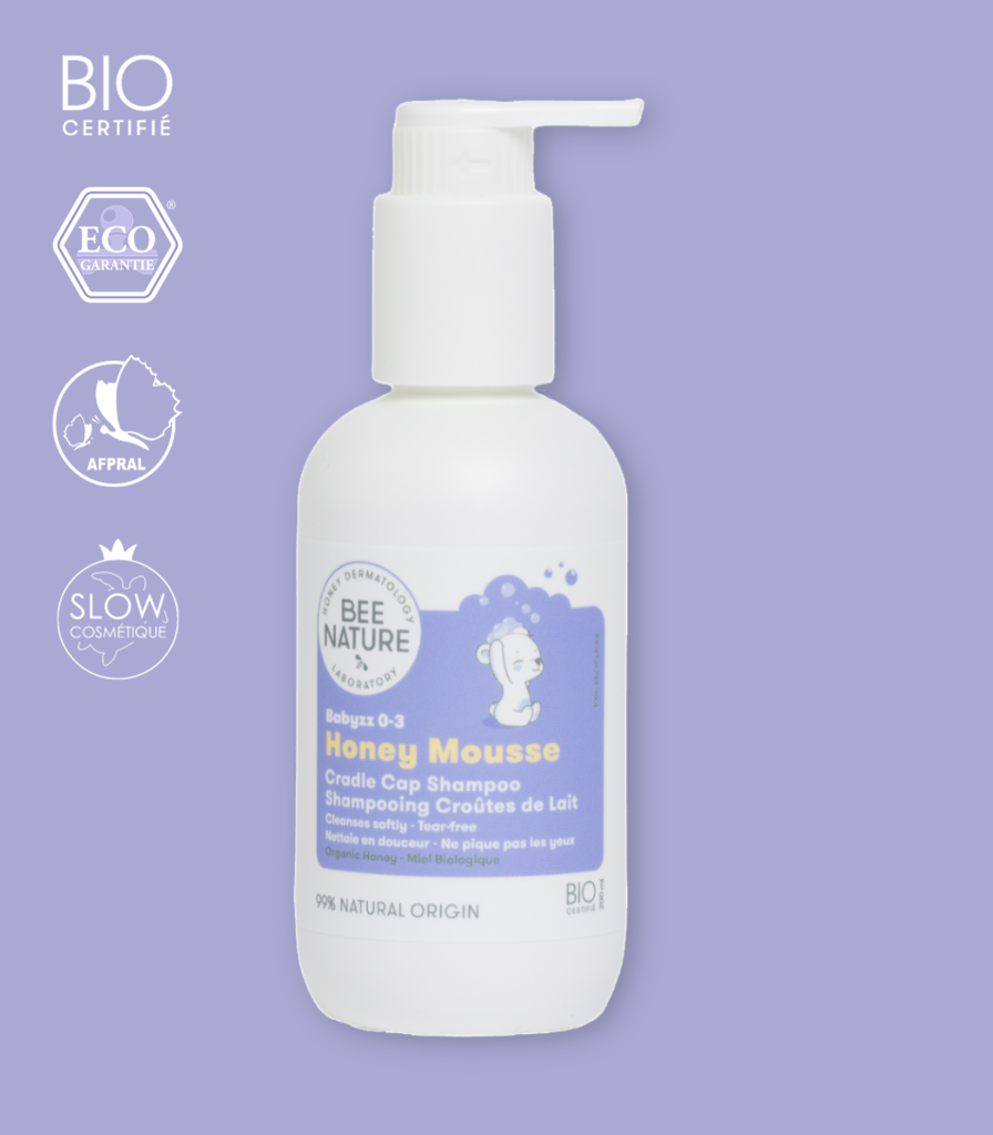 Shampoo trattante per la crosta lattea con schiuma al miele