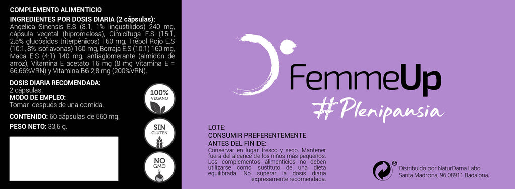 Integratore per la menopausa | Vampate di calore, umore e benessere | FemmeUp Plenipausia