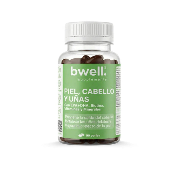 Piel, Cabello y Uñas Complex | DHA + EPA, Biotina, Vitaminas y Minerales (Potente combinación) - 90 cápsulas