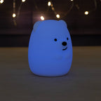 Luce notturna per bambini: mini orsacchiotto in morbido silicone