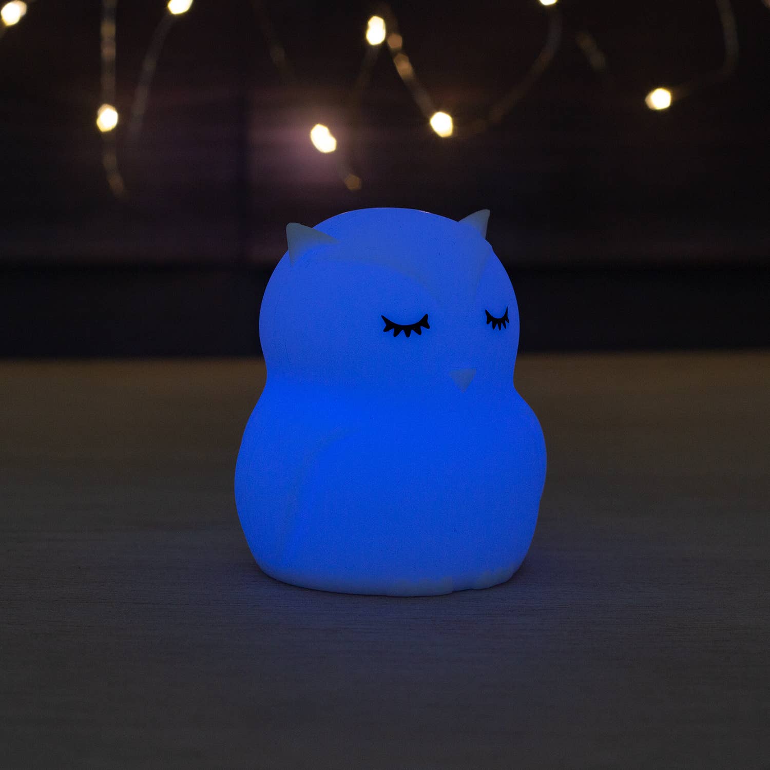 Luz Nocturna Infantil Mini Búho de Silicona Suave