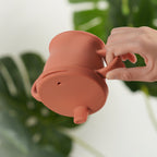 Taza de silicona para líquido y snack