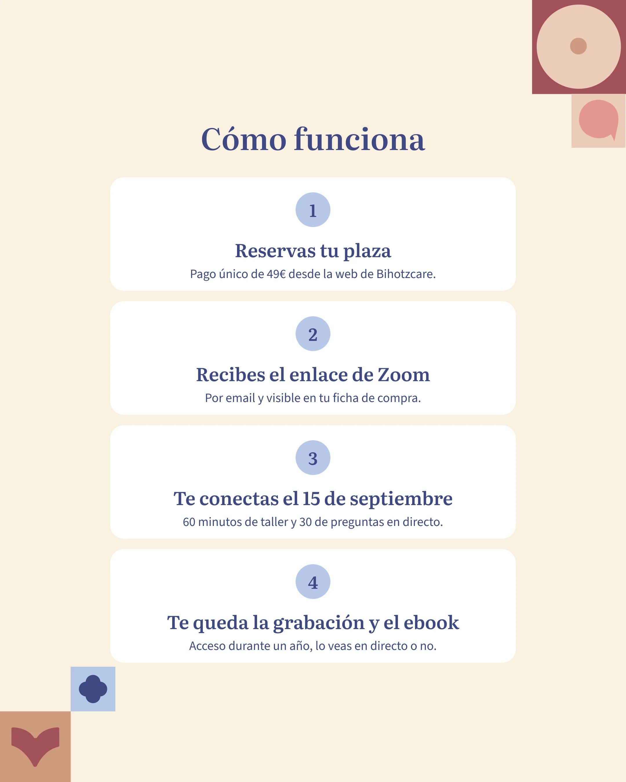 Taller en directo · Sueño autónomo y reset de rutinas