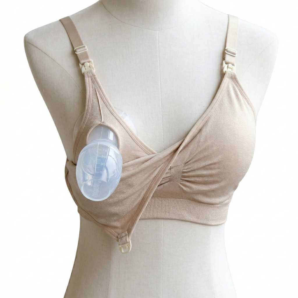 Sujetador de Lactancia Manos Libres Haakaa | Compatible con Sacaleches Eléctricos y Manuales