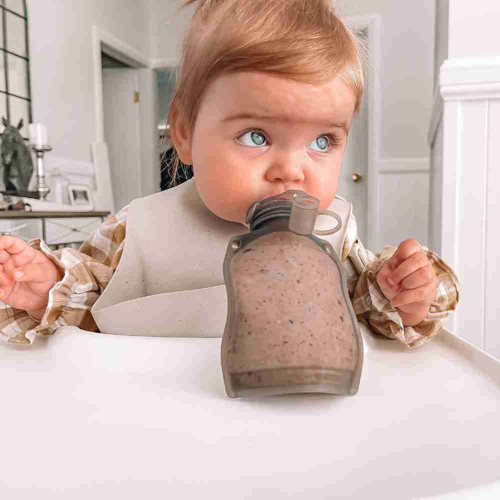 Conjunto de bolsa de armazenamento + bocal com fluxo regulável