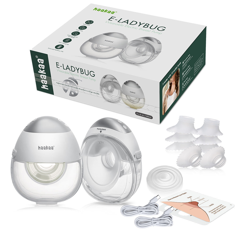 Tiralatte elettrico portatile E-Ladybug · Confezione da 2