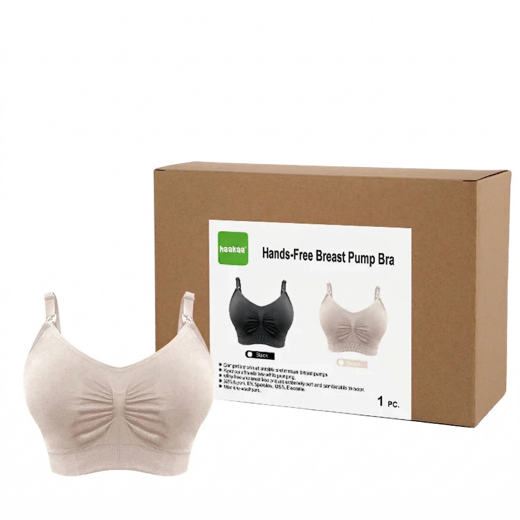 Sujetador de Lactancia Manos Libres Haakaa | Compatible con Sacaleches Eléctricos y Manuales