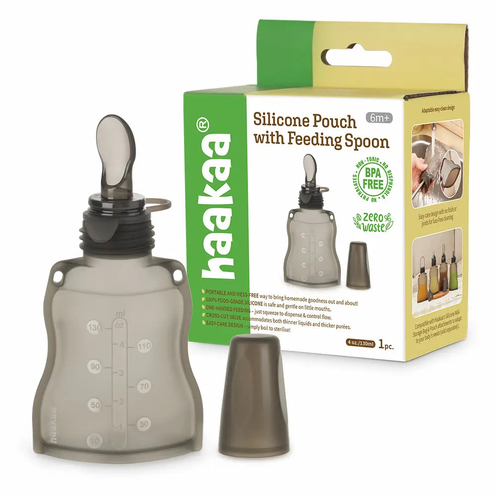 Bolsa de silicona de almacenamiento con cuchara