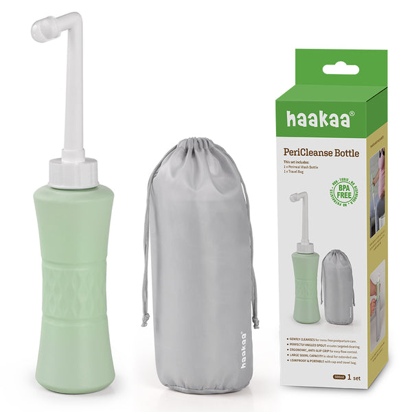 Frasco Pericleanse Haakaa – Higiene íntima pós-parto suave e segura