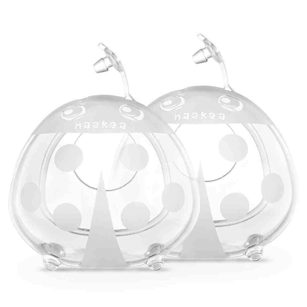 Conjunto de dois coletores de leite HAAKAA Ladybug + bolsa de higiene