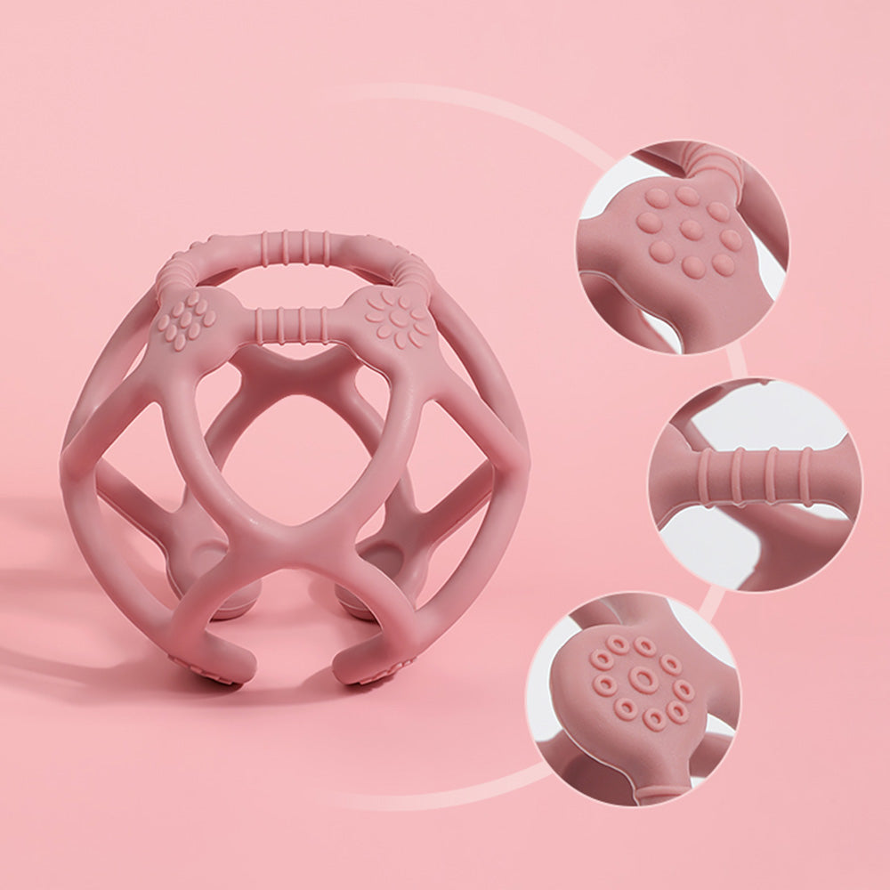 Mordedor de silicona Haakaa en forma de bola – Alivio para dientes y encías desde los primeros meses