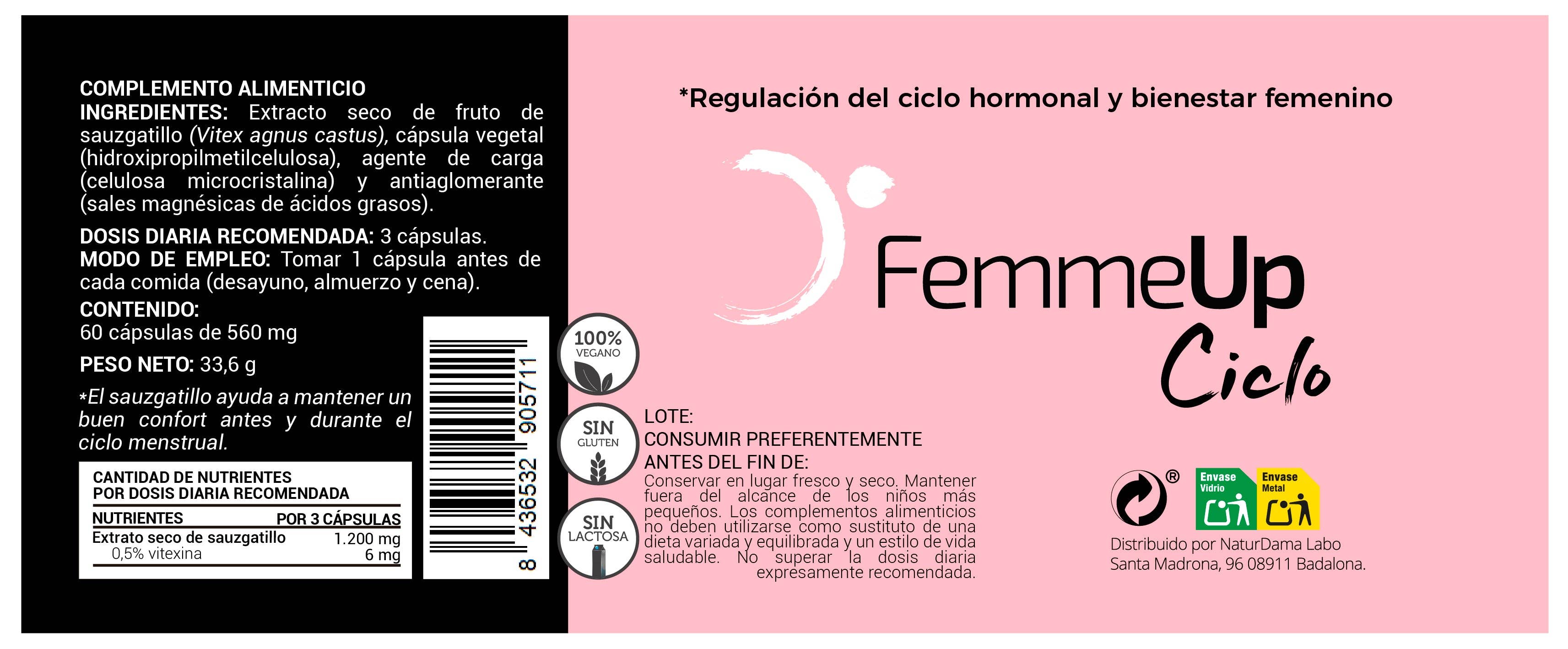 Suplemento para regular o ciclo menstrual com saú-bravo | FemmeUp Ciclo