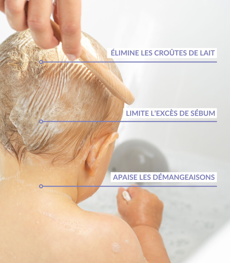 Shampoo trattante per la crosta lattea con schiuma al miele